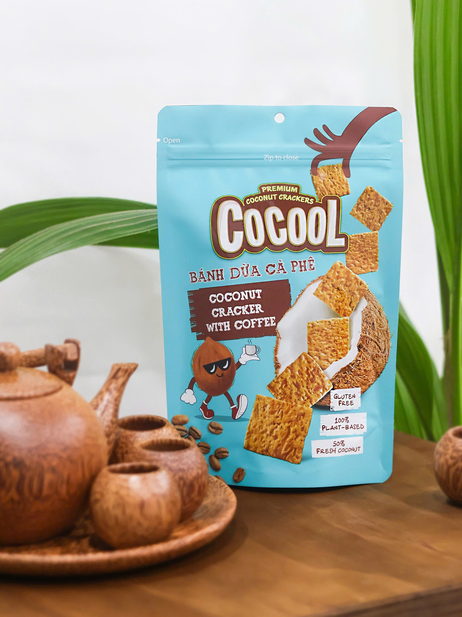 COCOOLコーヒココナッツクラッー・COCOOL VỊ CÀ PHÊ