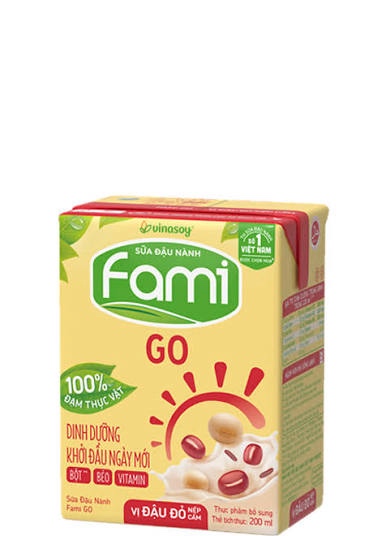 豆乳飲科あずき味・FAMI ĐẬU ĐỎ NẾP CẨM