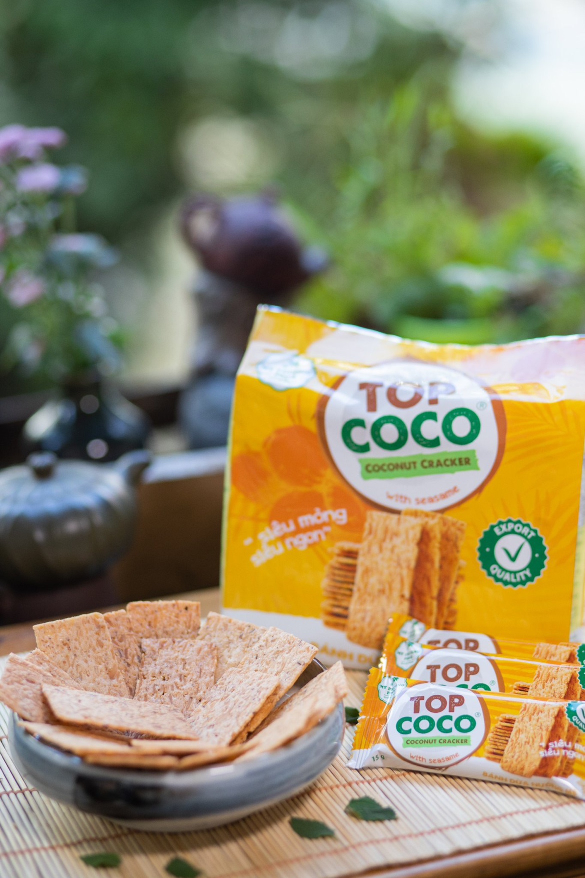 ココナッツクラッカ・TOP COCO CRACKER・BÁNH DỪA NƯỚNG